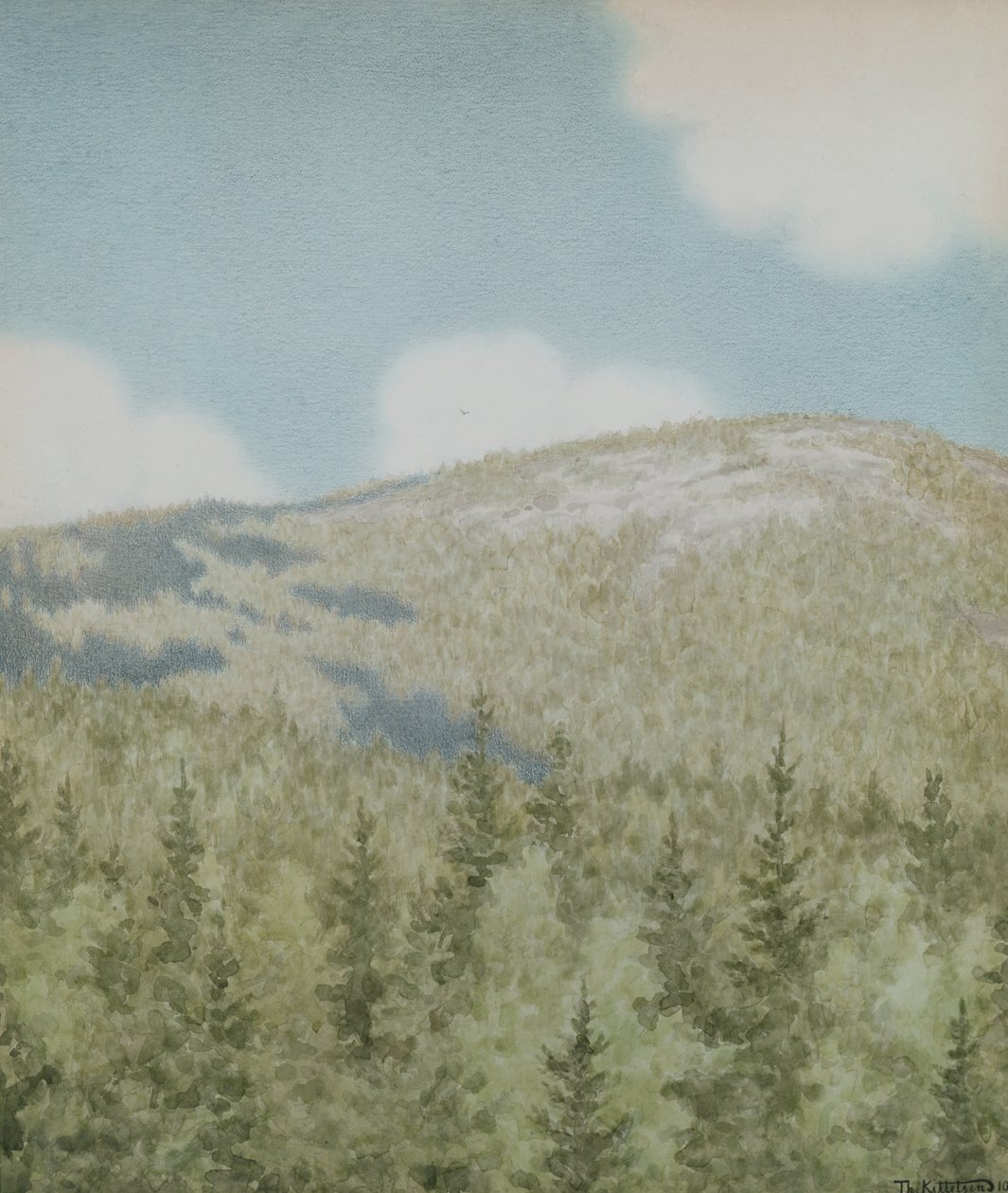 En fugl fløy dit av Theodor Kittelsen