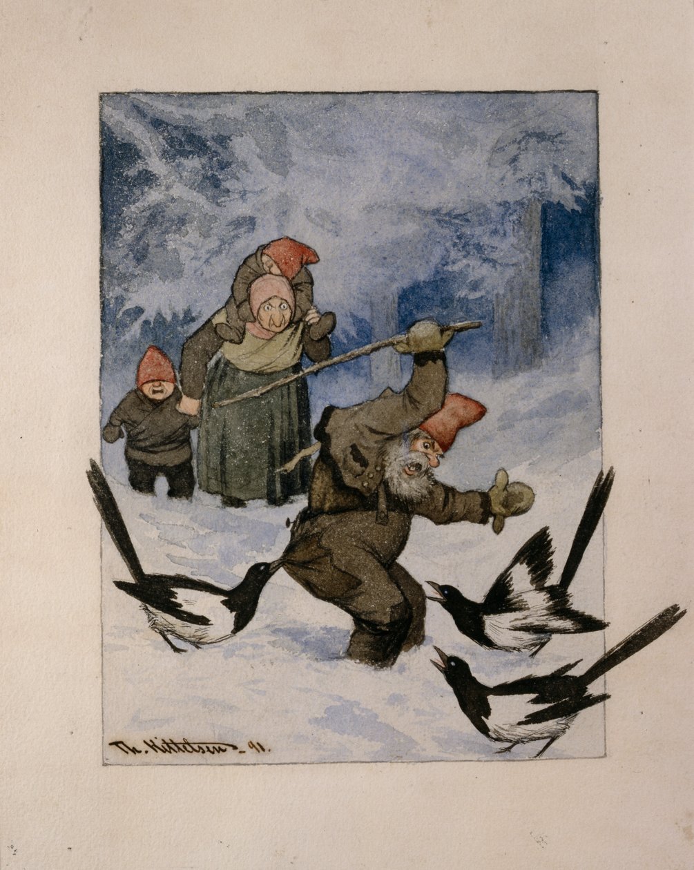 Et angrep av Theodor Kittelsen