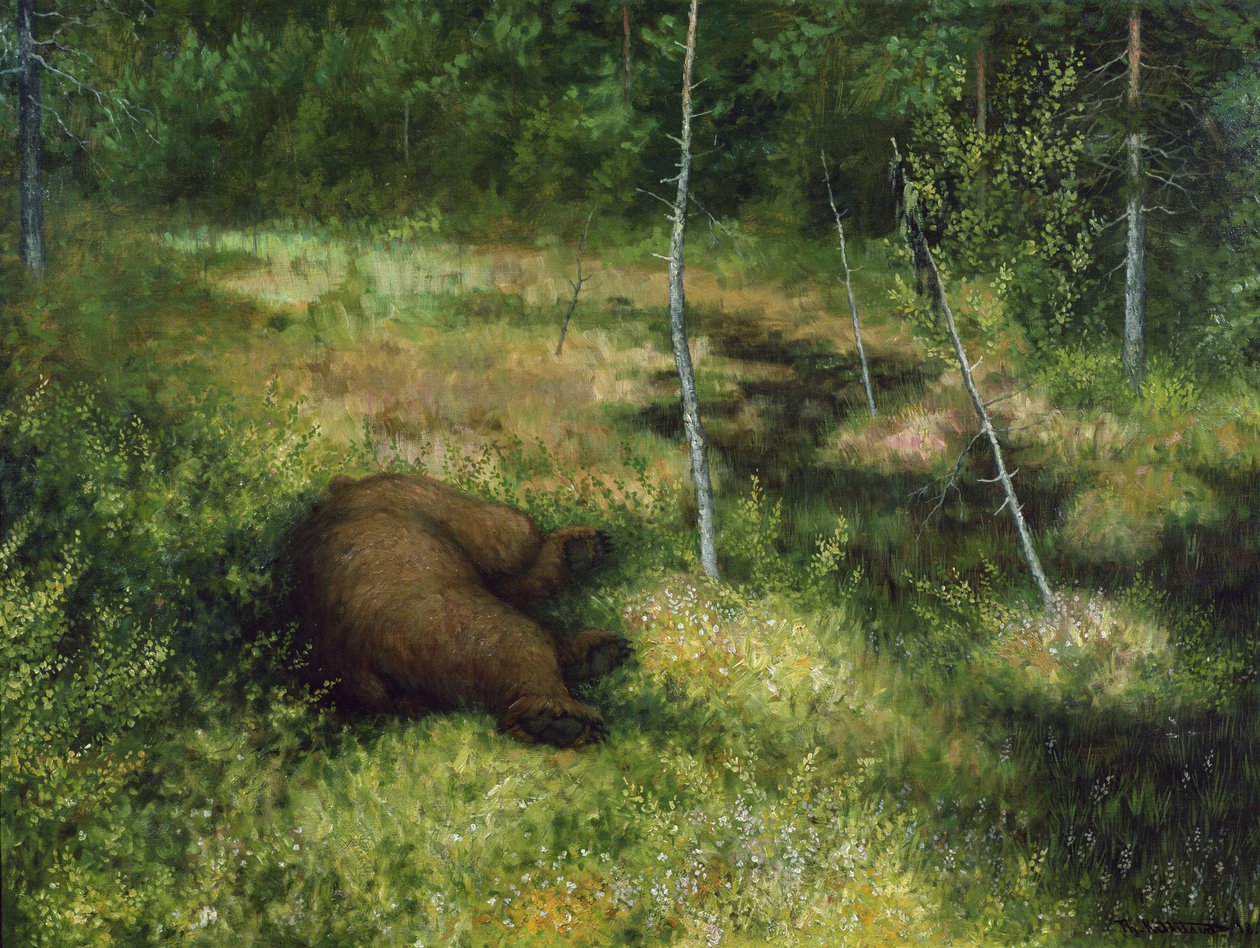 bar bærer av Theodor Kittelsen