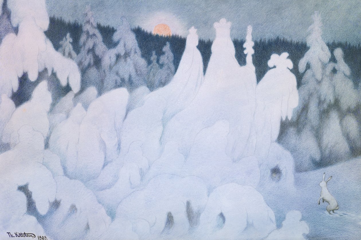 Nyttår Spill triks av Theodor Kittelsen