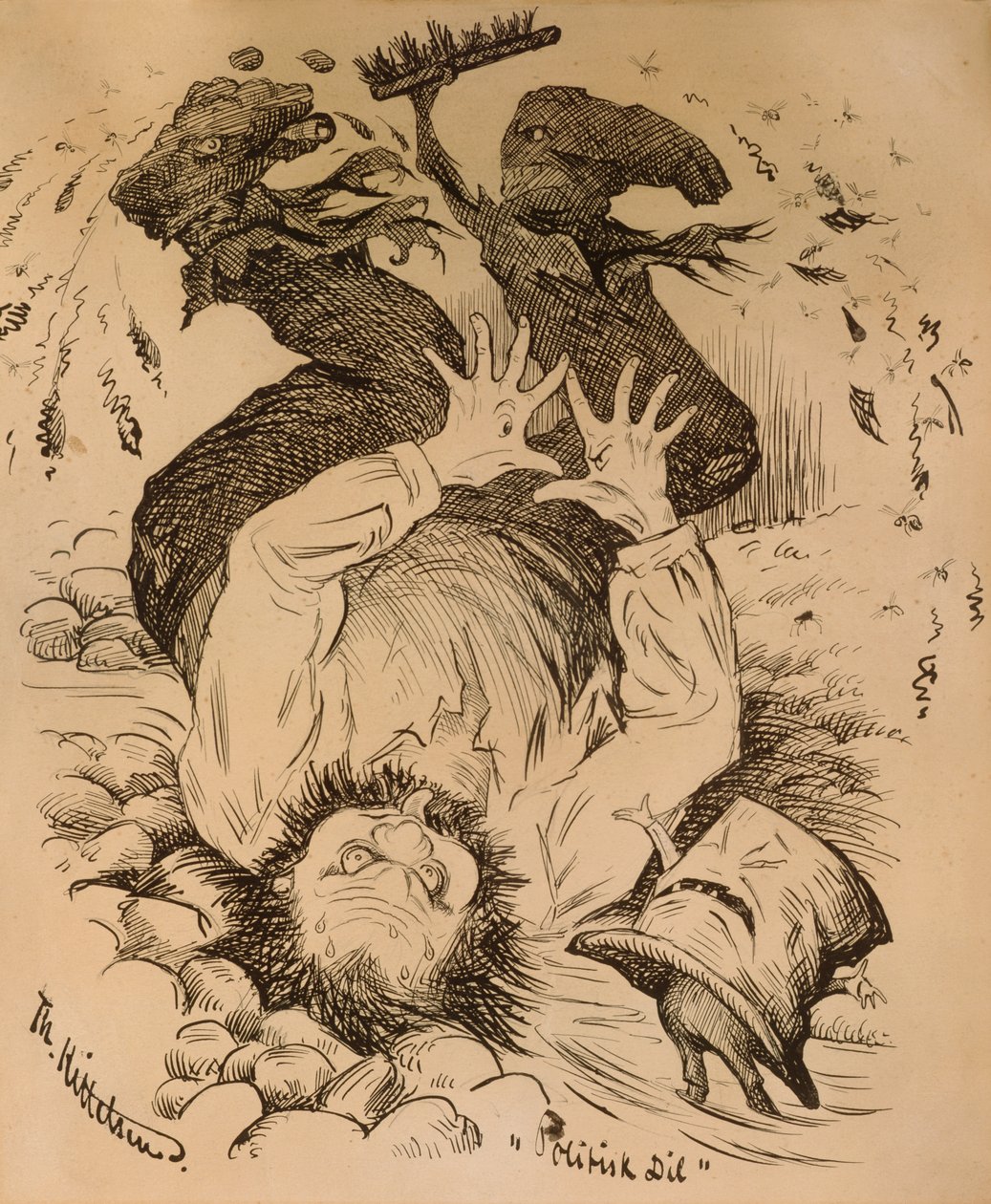 Politisk dil av Theodor Kittelsen