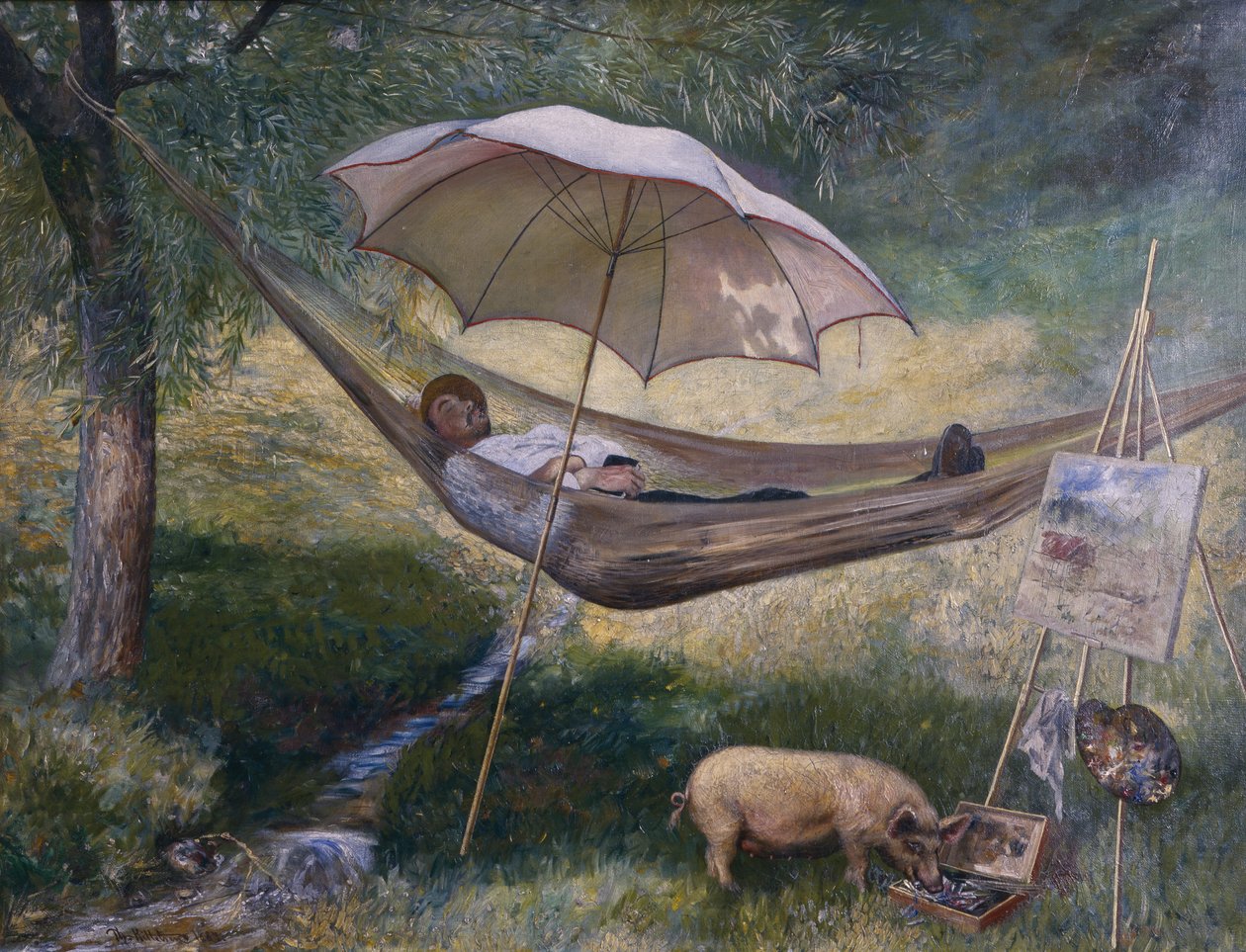 Selvportrett av Theodor Kittelsen