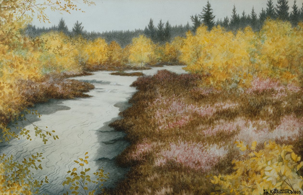 Strøm av Theodor Kittelsen