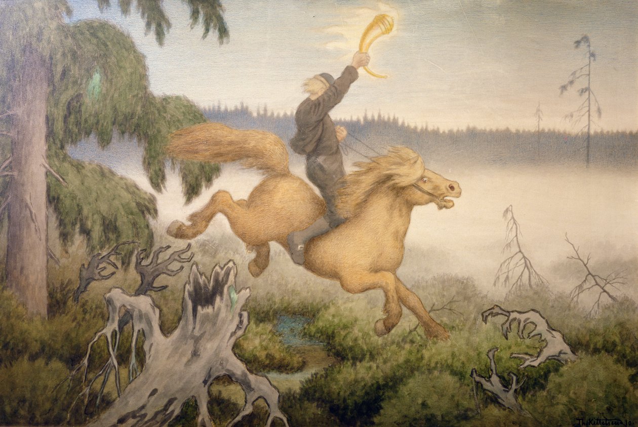 Det gylne horn av Theodor Kittelsen