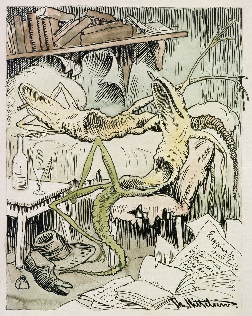 Den litterære influensaen av Theodor Kittelsen