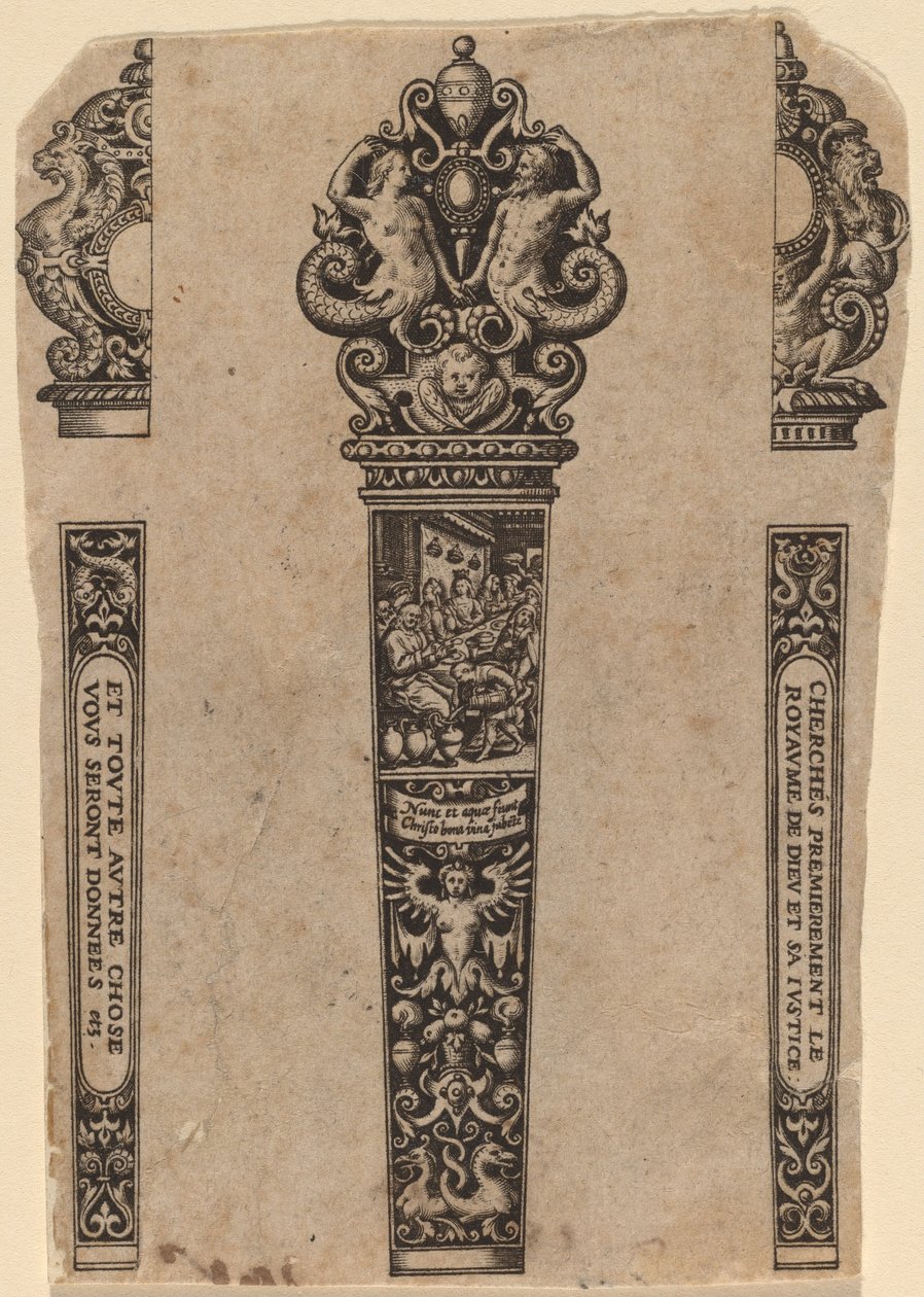 Ornament for knivskaft av Theodor de Bry