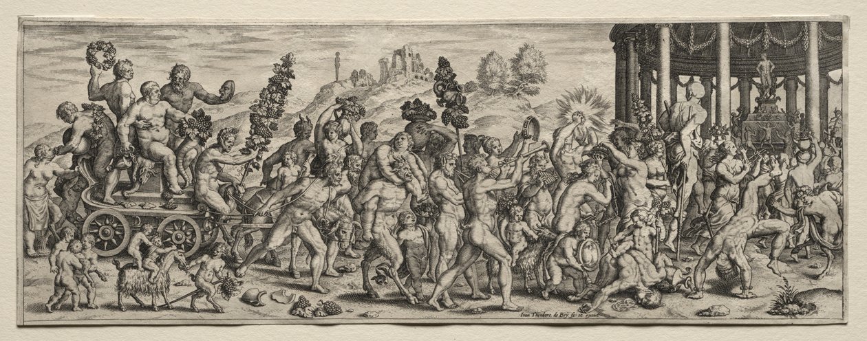 Triumf av Bacchus av Theodor de Bry