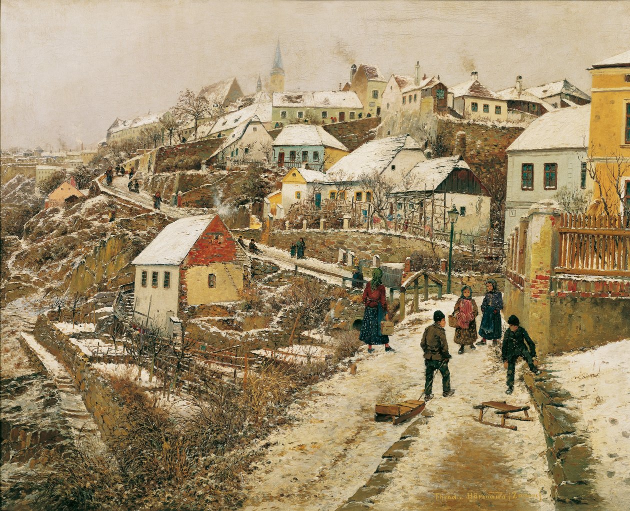 Znaim i snøen II av Theodor von Hormann