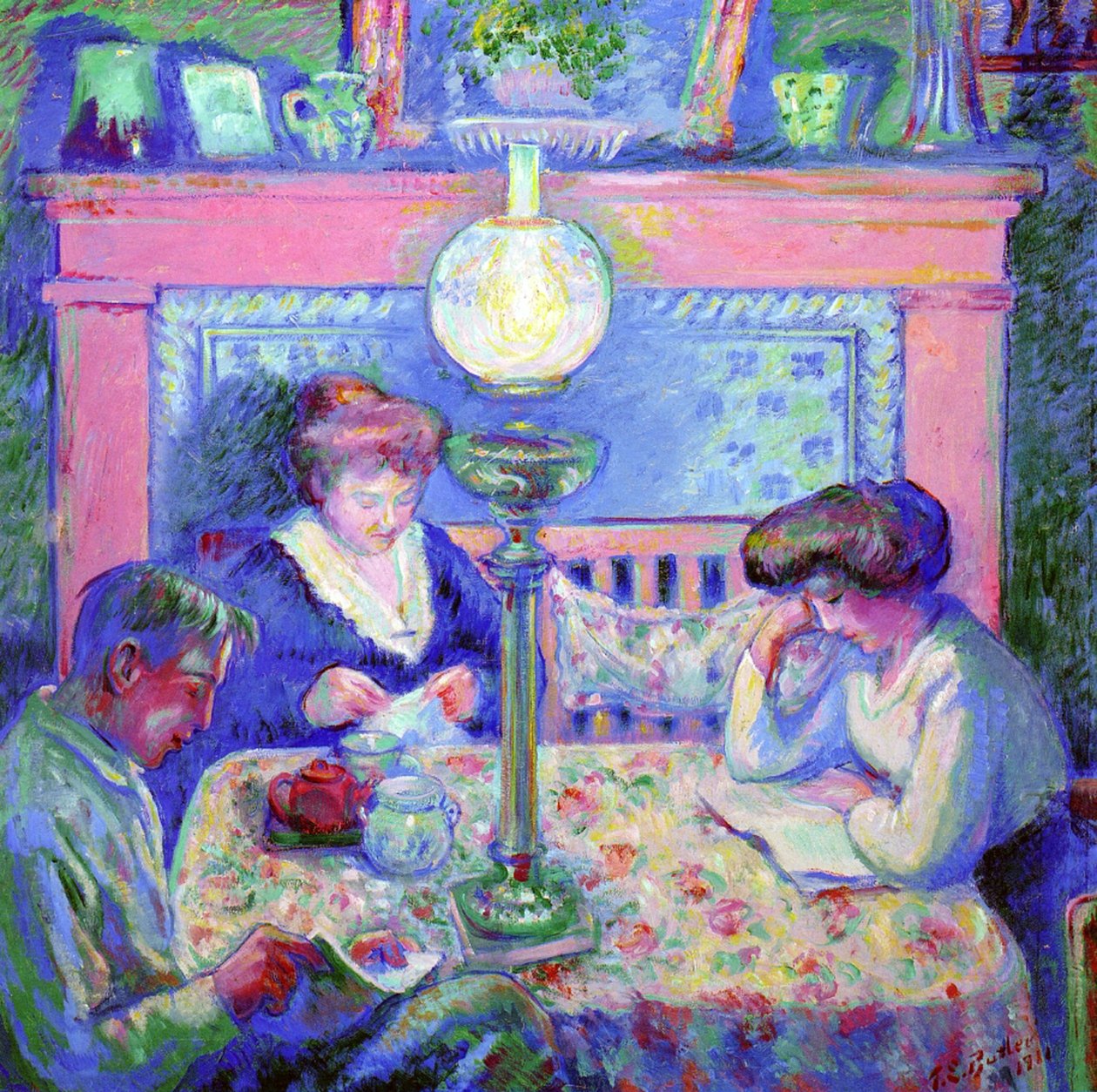 Etter middag, 1911 av Theodore Earl Butler