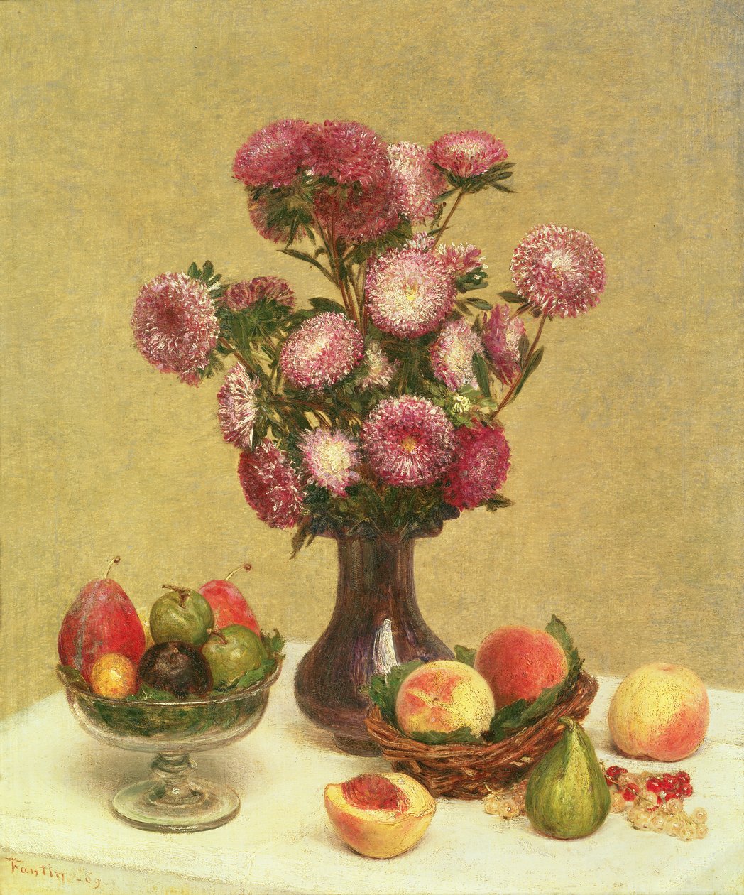 Stilleben, 1869 av Theodore Fantin Latour