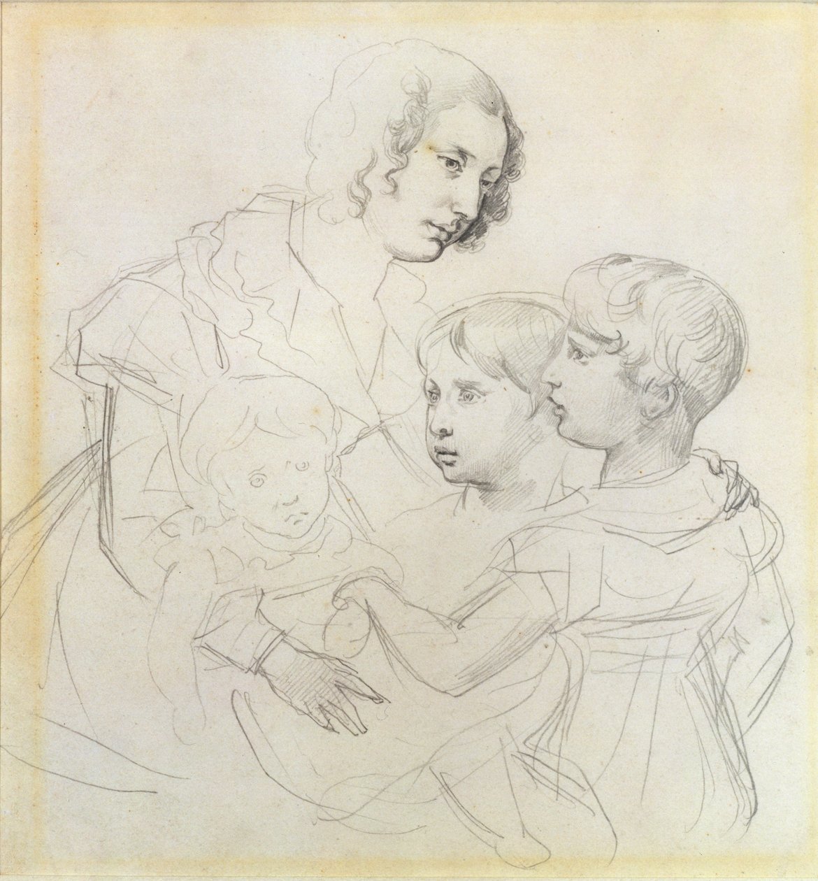 En mor og hennes barn av Theodore Gericault