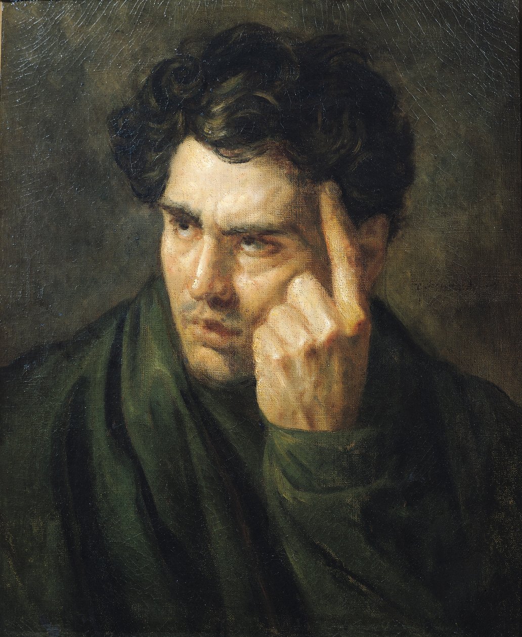 Portrett av Lord Byron (1788-1824) av Theodore Gericault