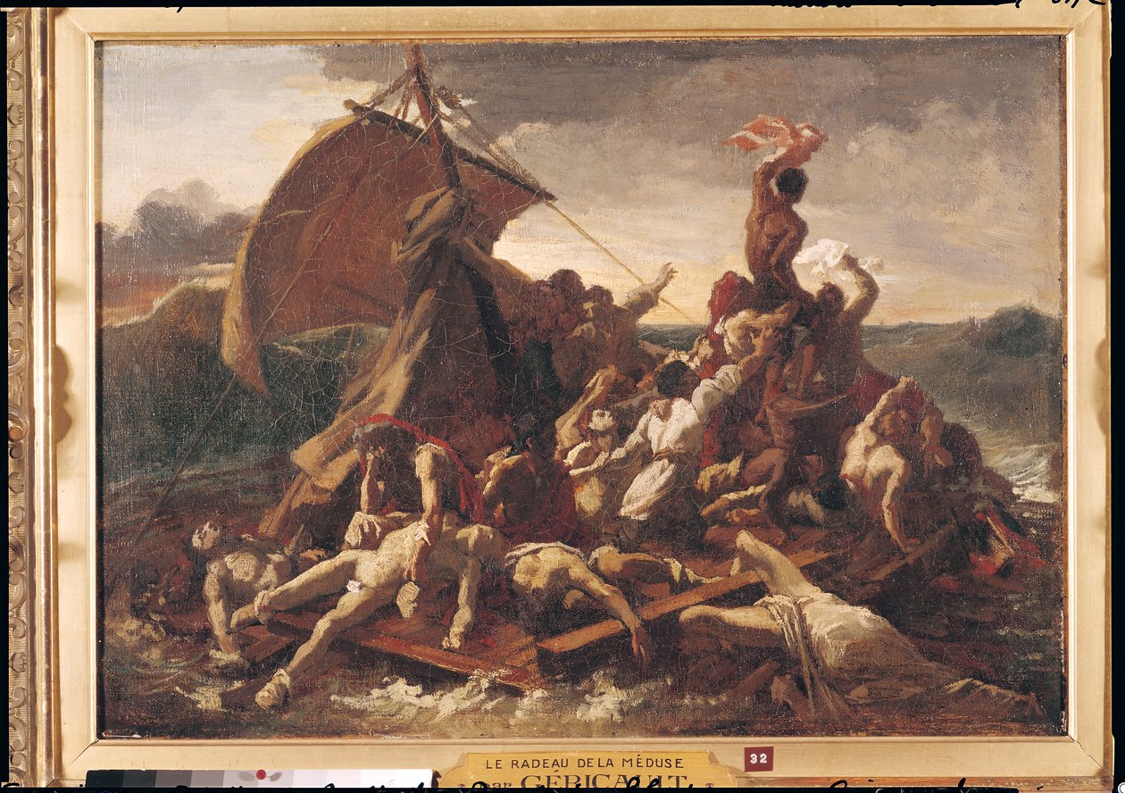 Studie for The Raft of the Medusa, 1819 av Theodore Gericault