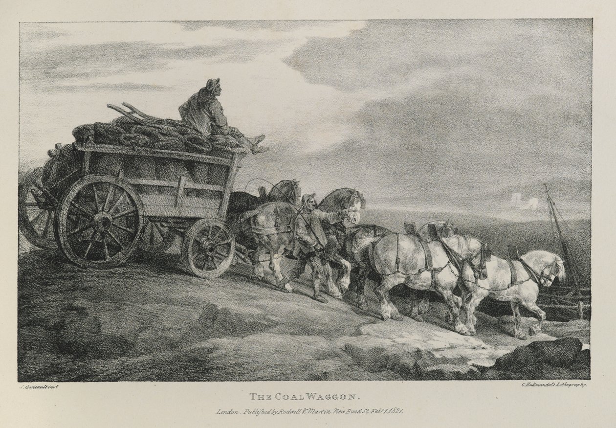 Kullvognen, 1821 av Theodore Gericault