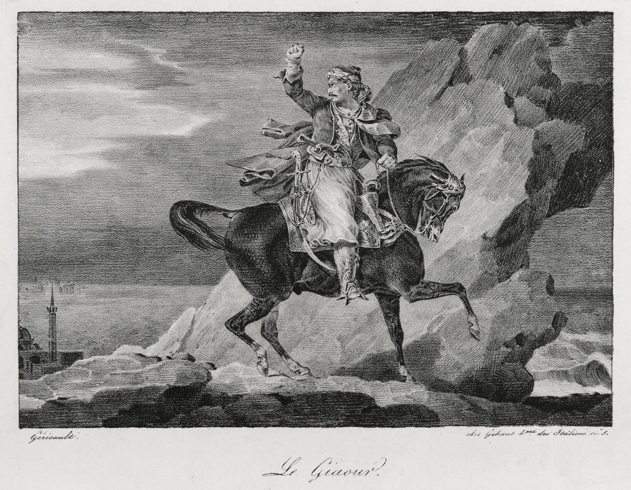 The Giaour, 1820 av Theodore Gericault