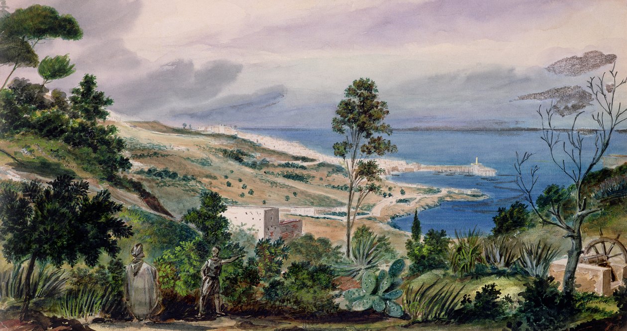 Generelt syn på Alger, ca. 1835 av Theodore Leblanc