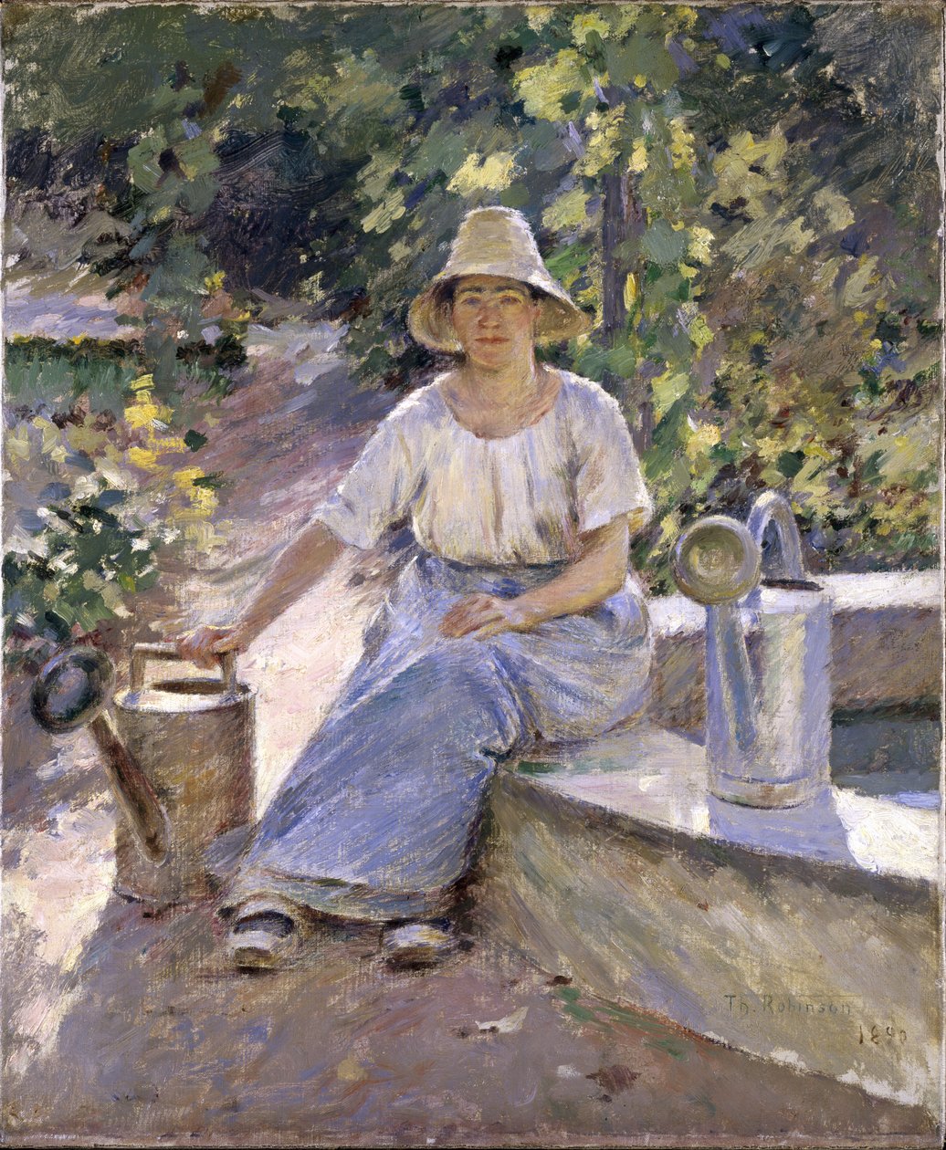 Vanningspottene, 1890 av Theodore Robinson