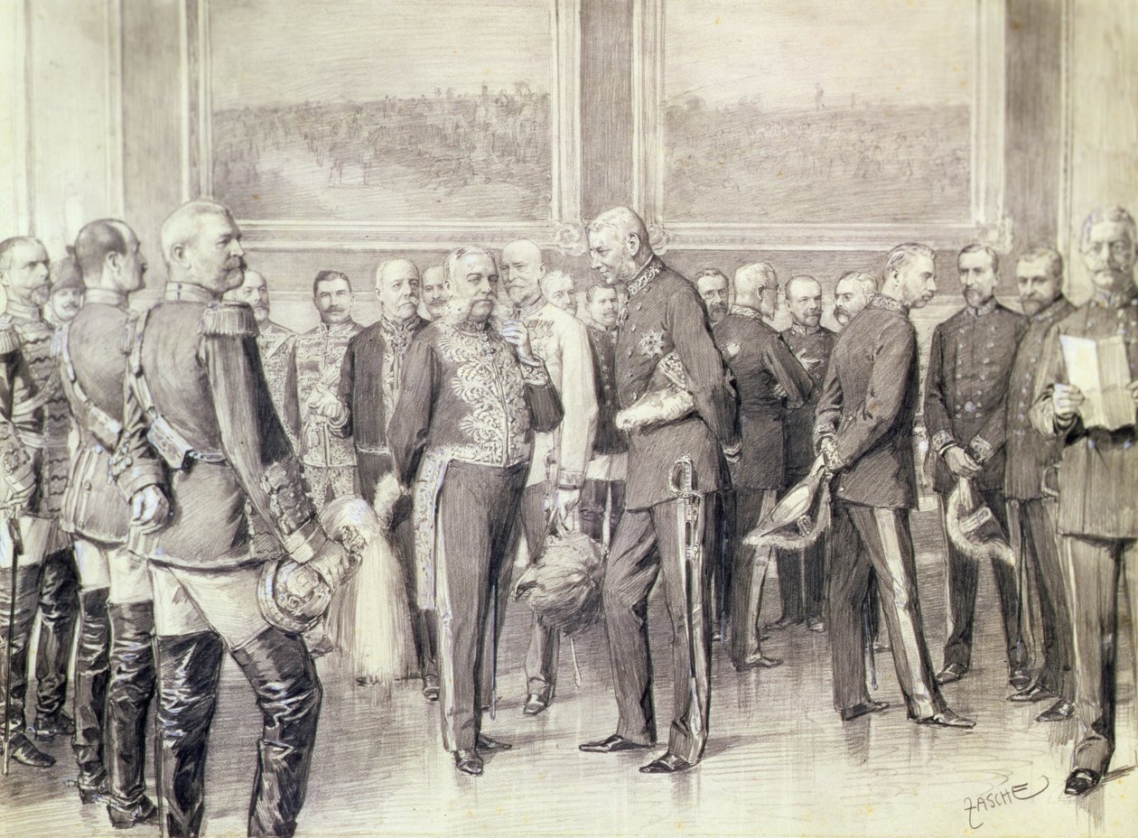 Departementet for edsseremonien (blyant) av Theodore Zasche