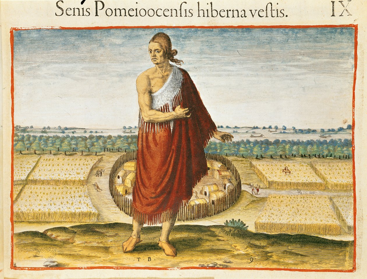 Pomeiooc Elder i et vinterplagg, fra 