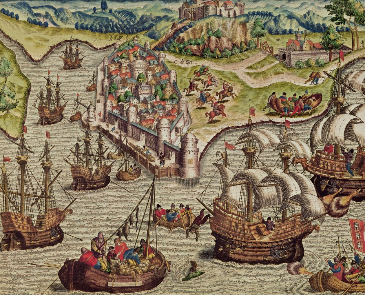 Naval Combat, illustrasjon fra 