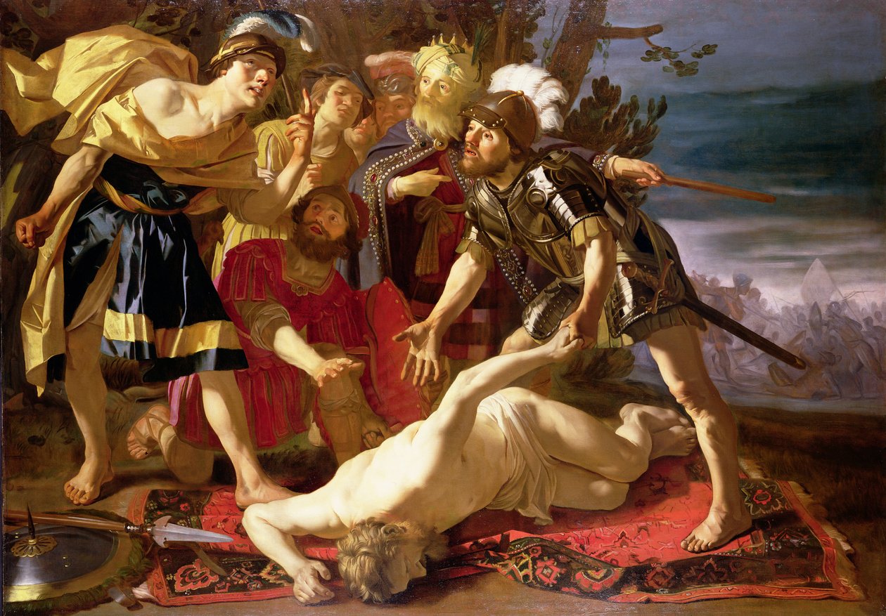 Achilles: bestemmer seg for å gjenoppta kampene etter Patroklos død av Theodore van Baburen