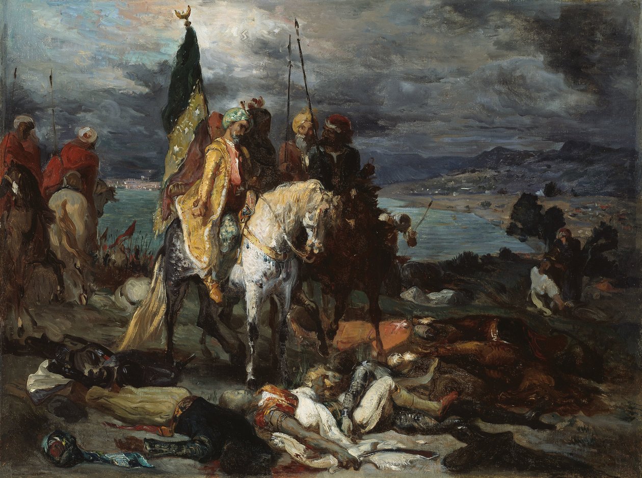 Saracens and Crusaders av Théodore Chassériau