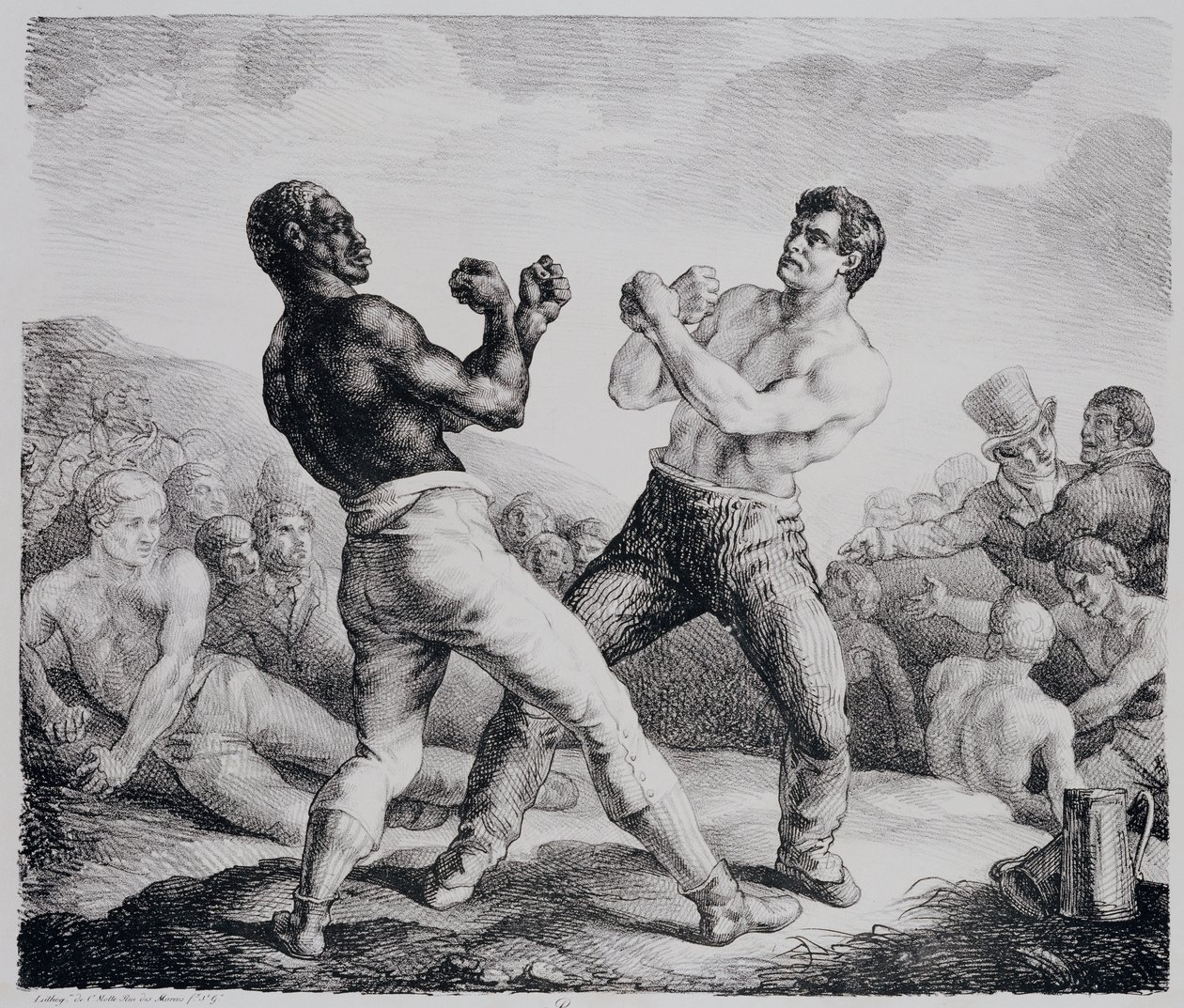 Boksere, 1818 av Theodore Gericault
