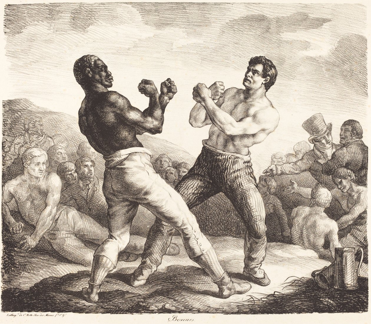 Boxeurs (The Boxers) av Theodore Gericault
