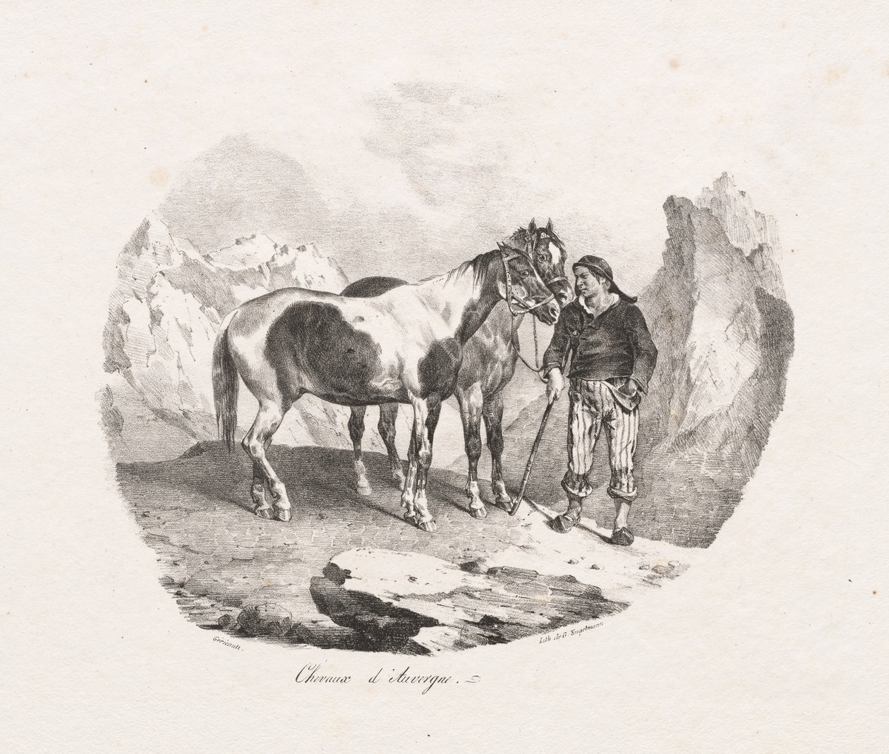 Hester i Auvergne, 1822. av Theodore Gericault
