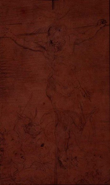 Korsfestelse (blyant) av Theodore Gericault