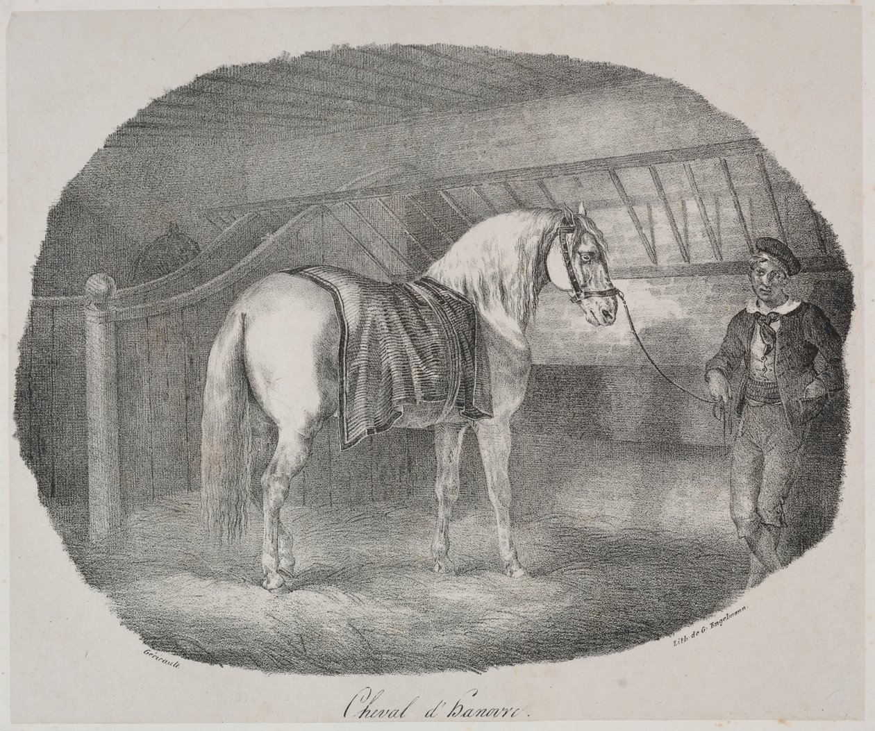 Hest fra Hannover av Theodore Gericault