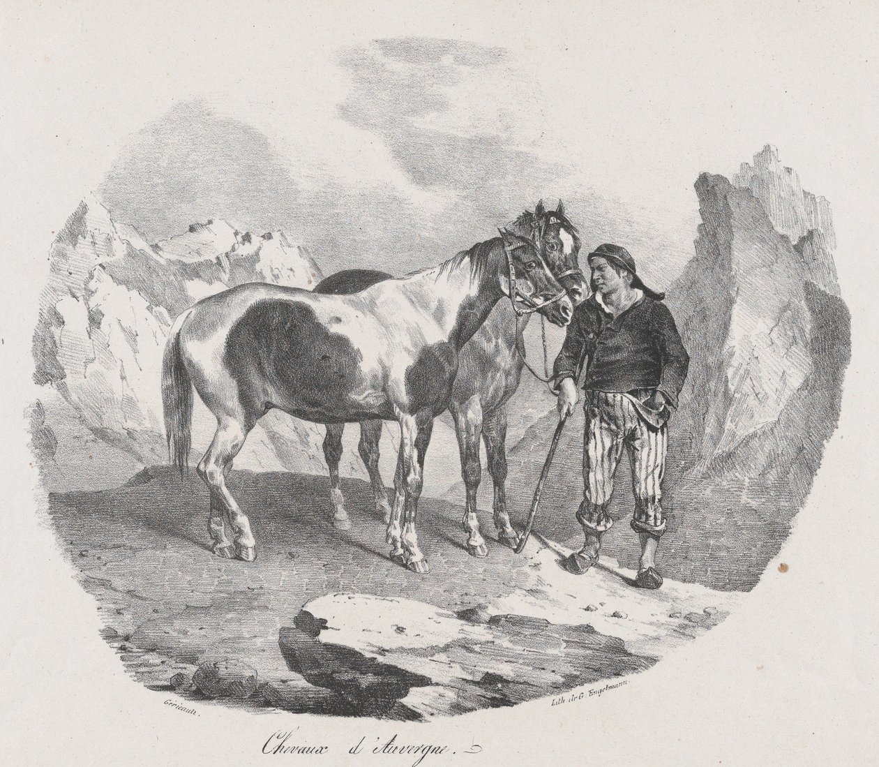 Hester i Auvergne, 1822. av Theodore Gericault