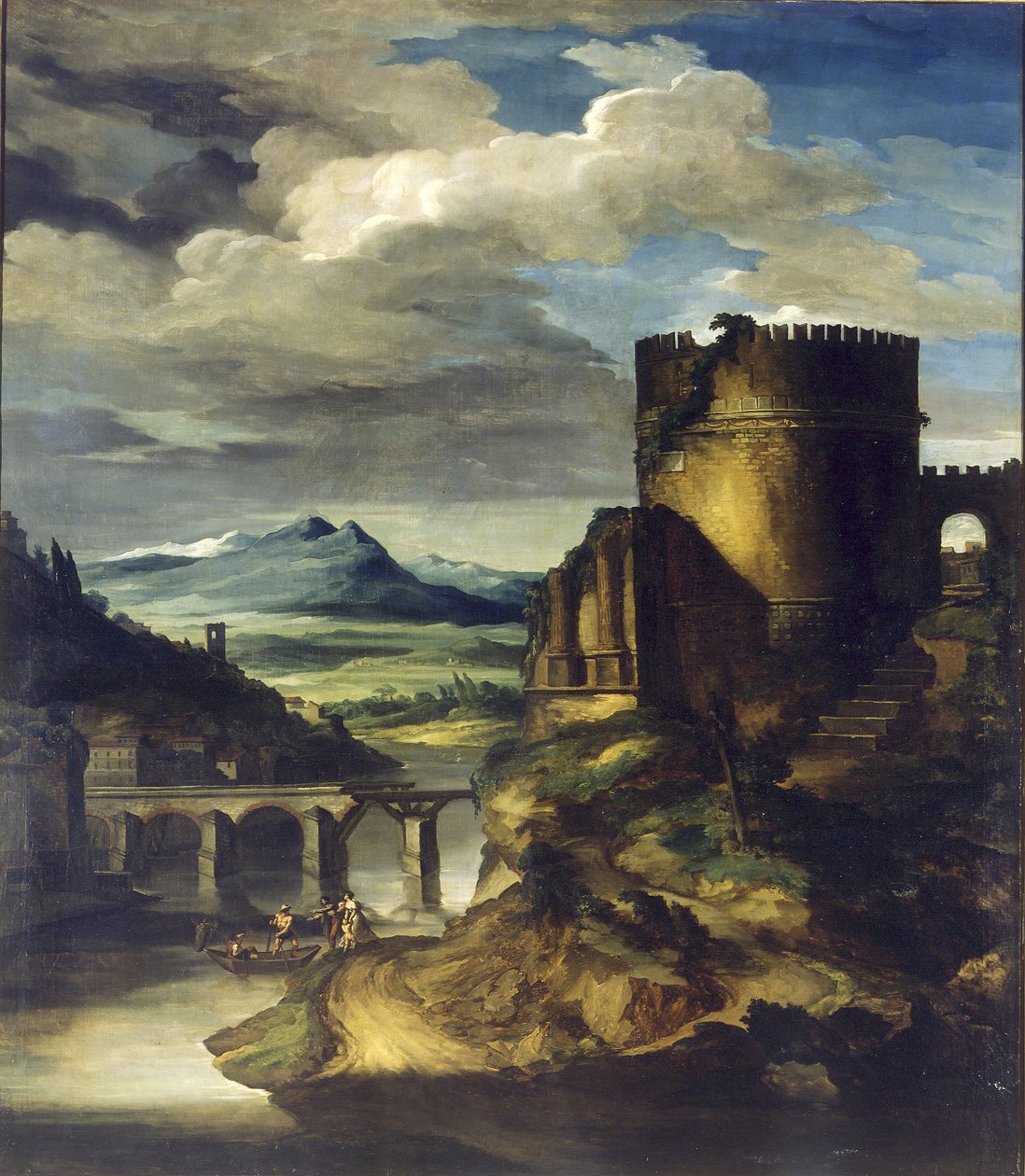 Landskap med en grav av Theodore Gericault