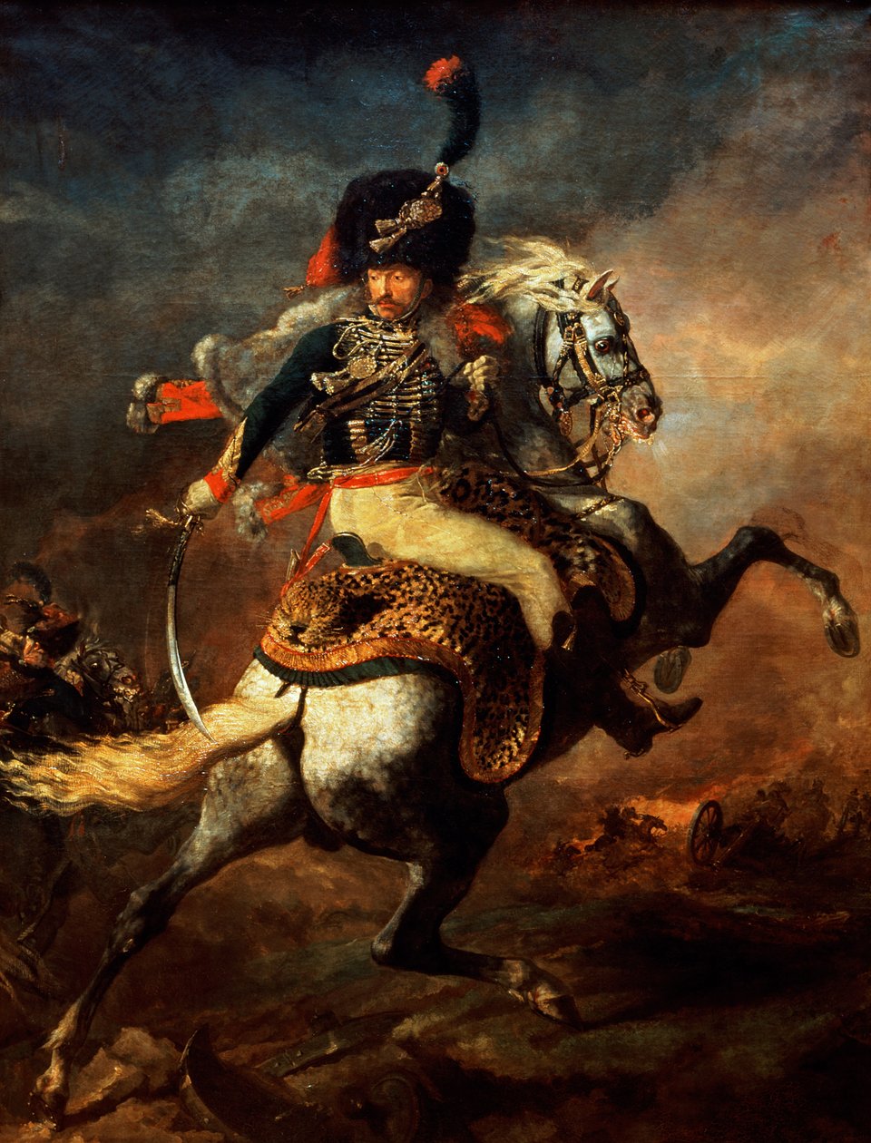 Offiser for husarene av Theodore Gericault