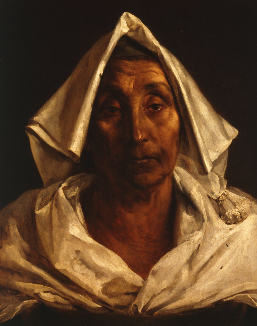 Gammel italiensk kvinne av Theodore Gericault