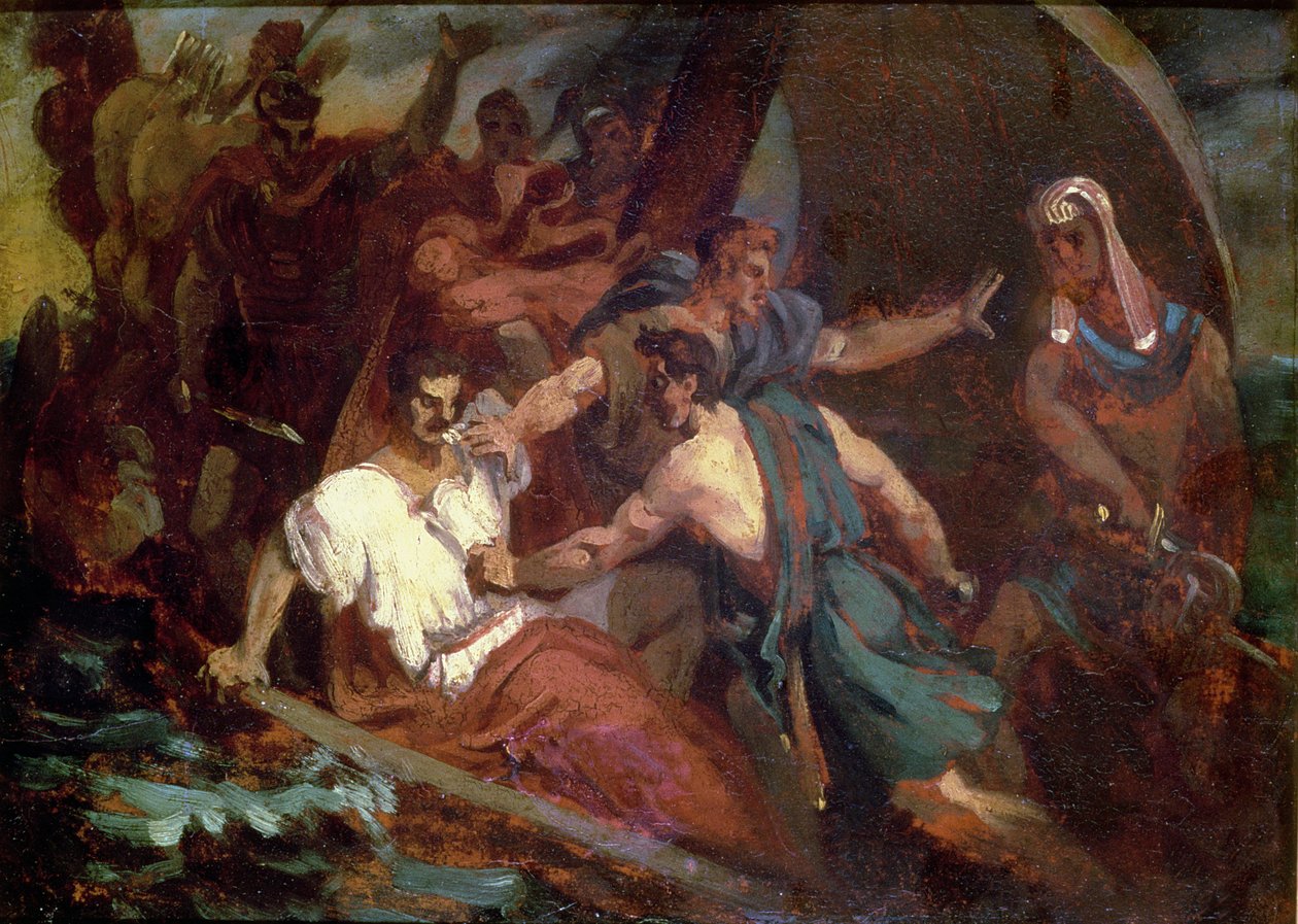 Opprør på et seilskip av Theodore Gericault