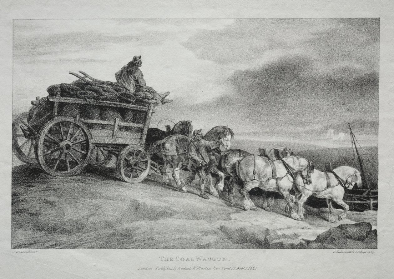 Kullvognen, 1821. av Theodore Gericault