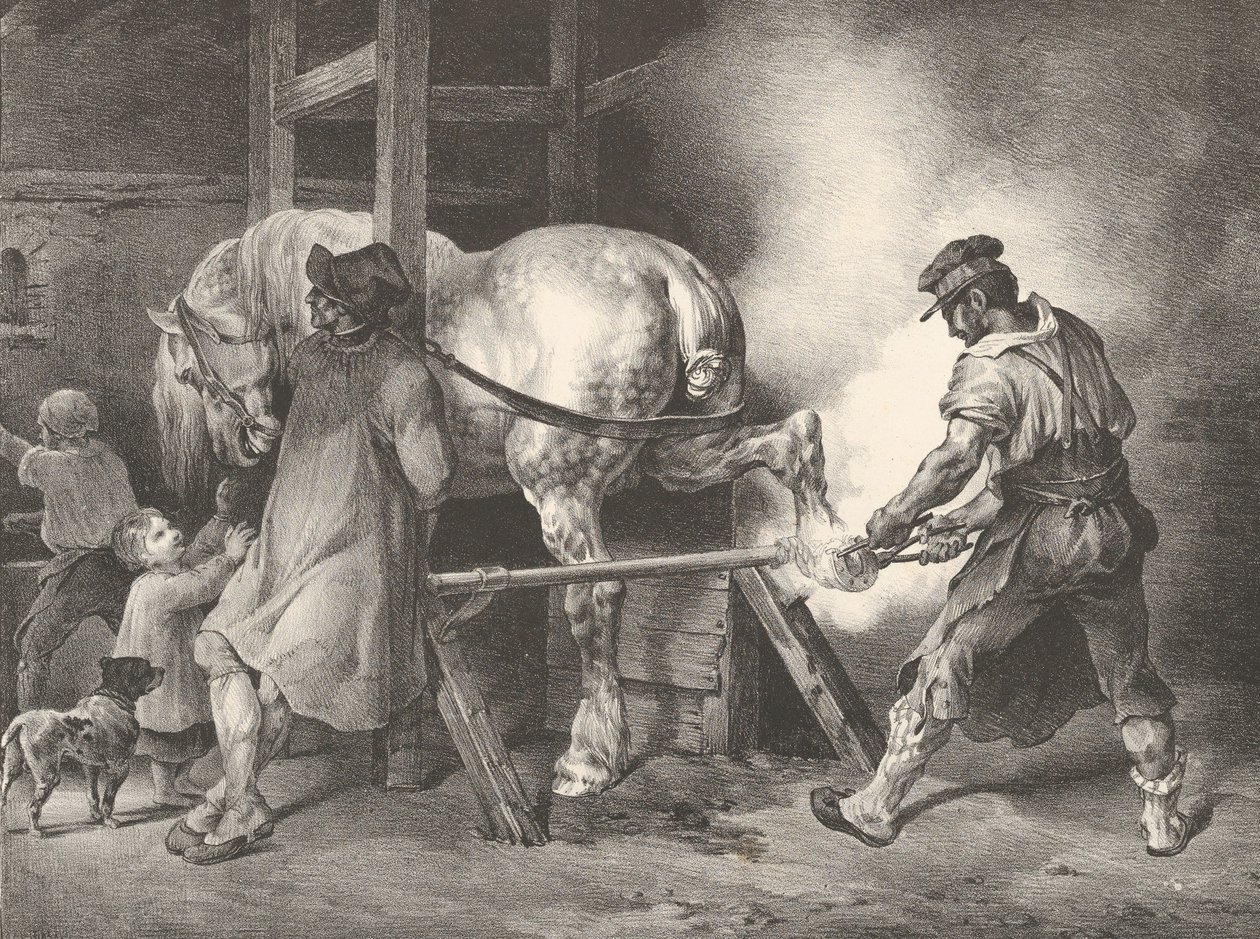 Den flamske hovslager, 1822. av Theodore Gericault