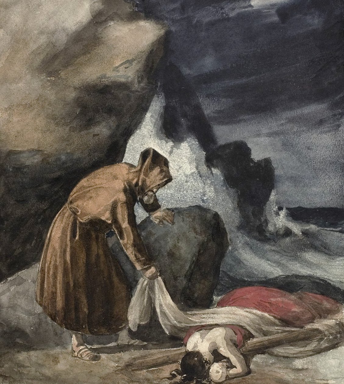 Stormen, ca. 1821-23 av Theodore Gericault