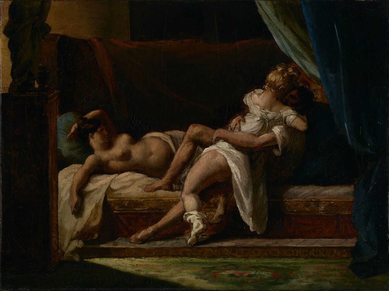 Tre elskere, 1817-20 av Theodore Gericault