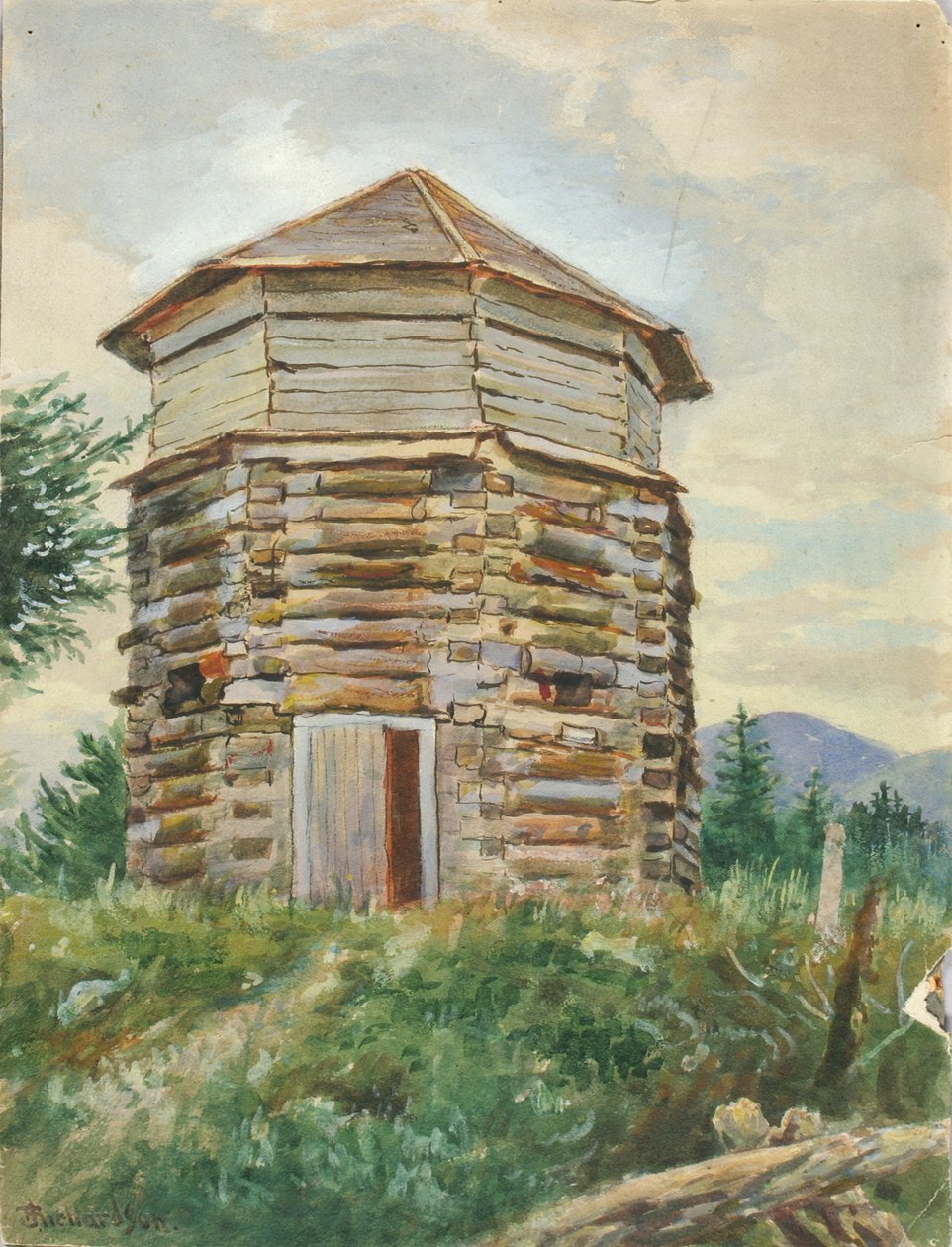 Russian Block House, Alaska, 1900. av Theodore J. Richardson