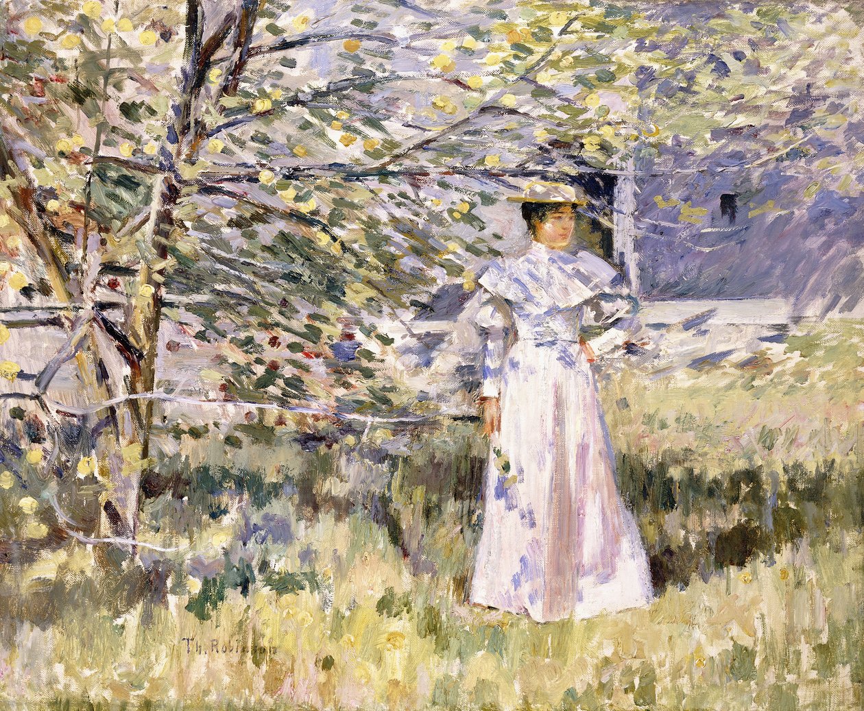 En Normandie-hage, oktober, av Theodore Robinson
