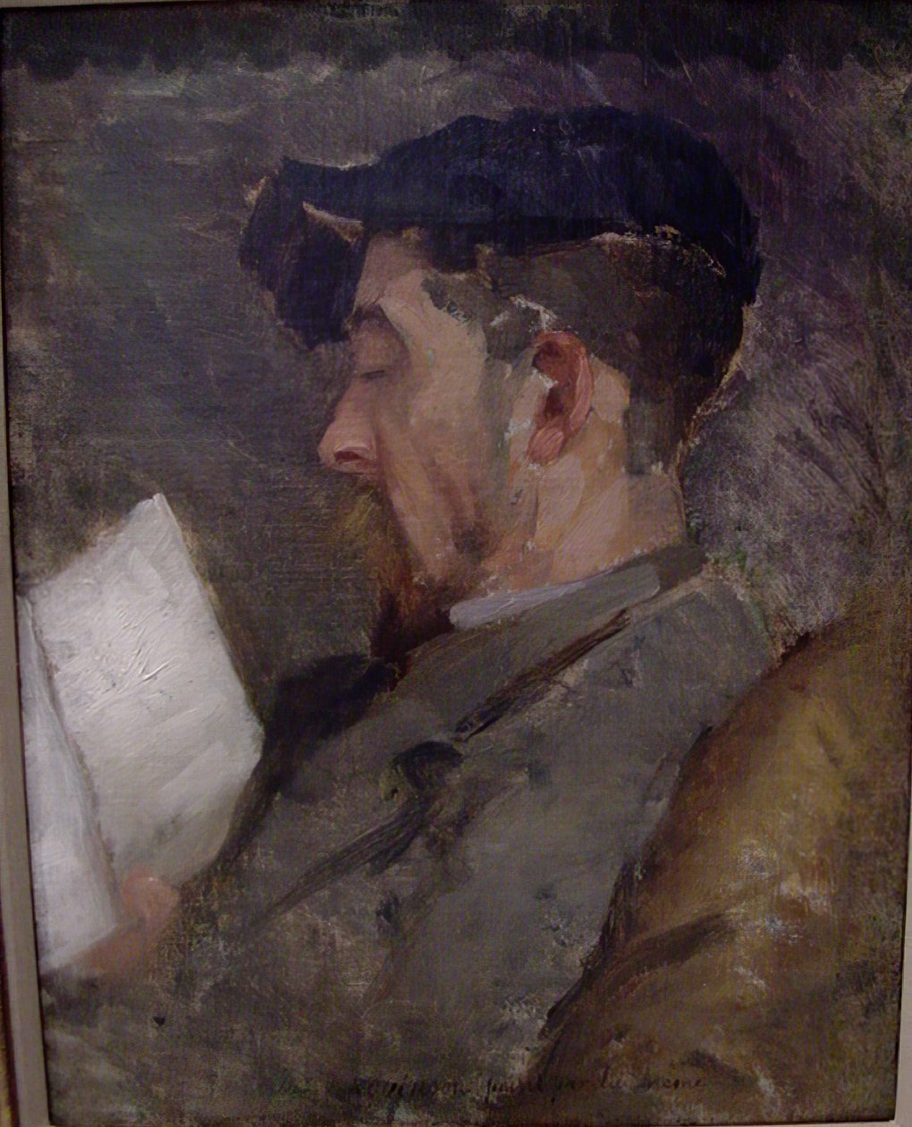 Selvportrett, ca. 1884-87. av Theodore Robinson