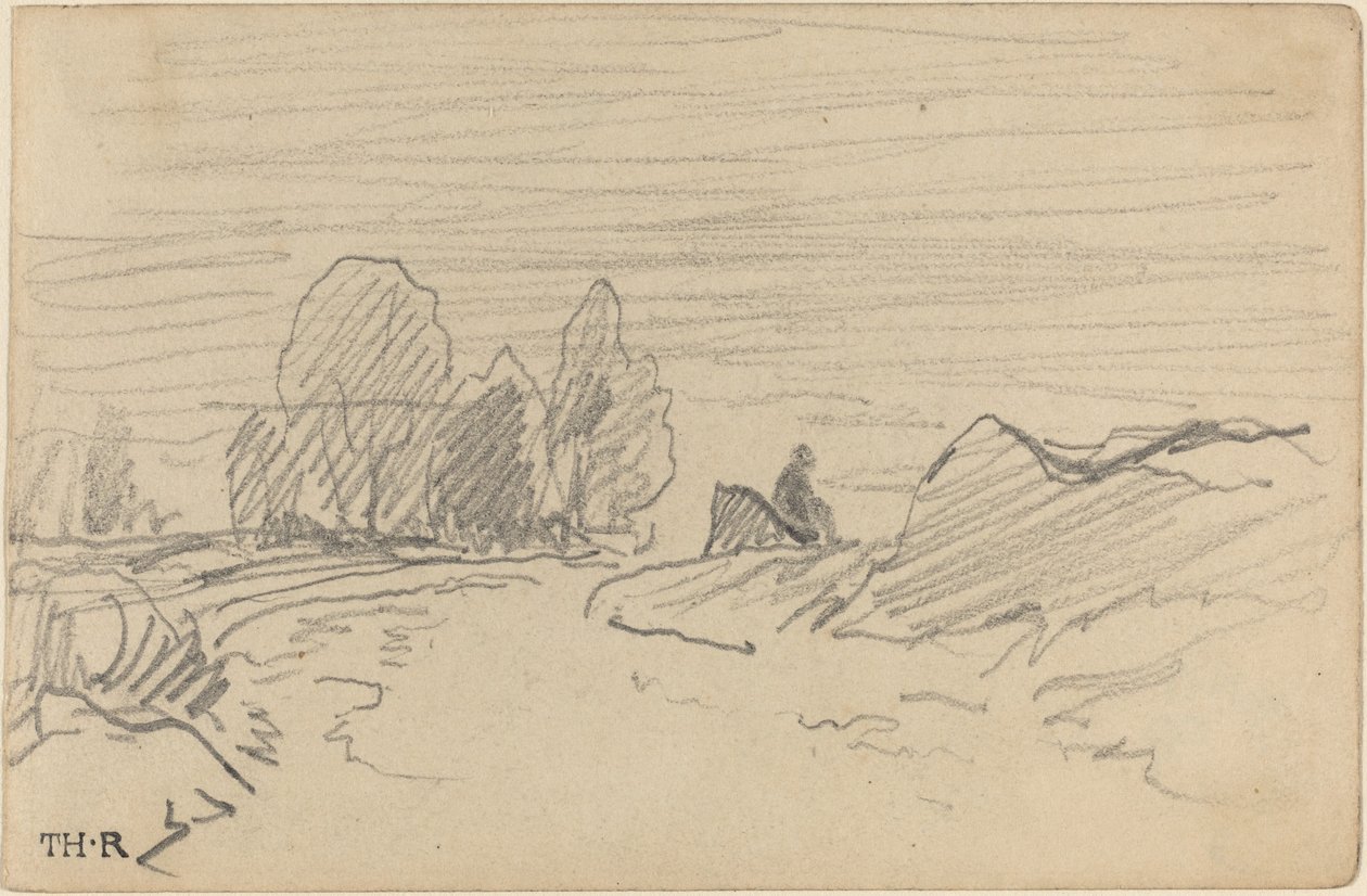 Landskap I av Theodore Rousseau