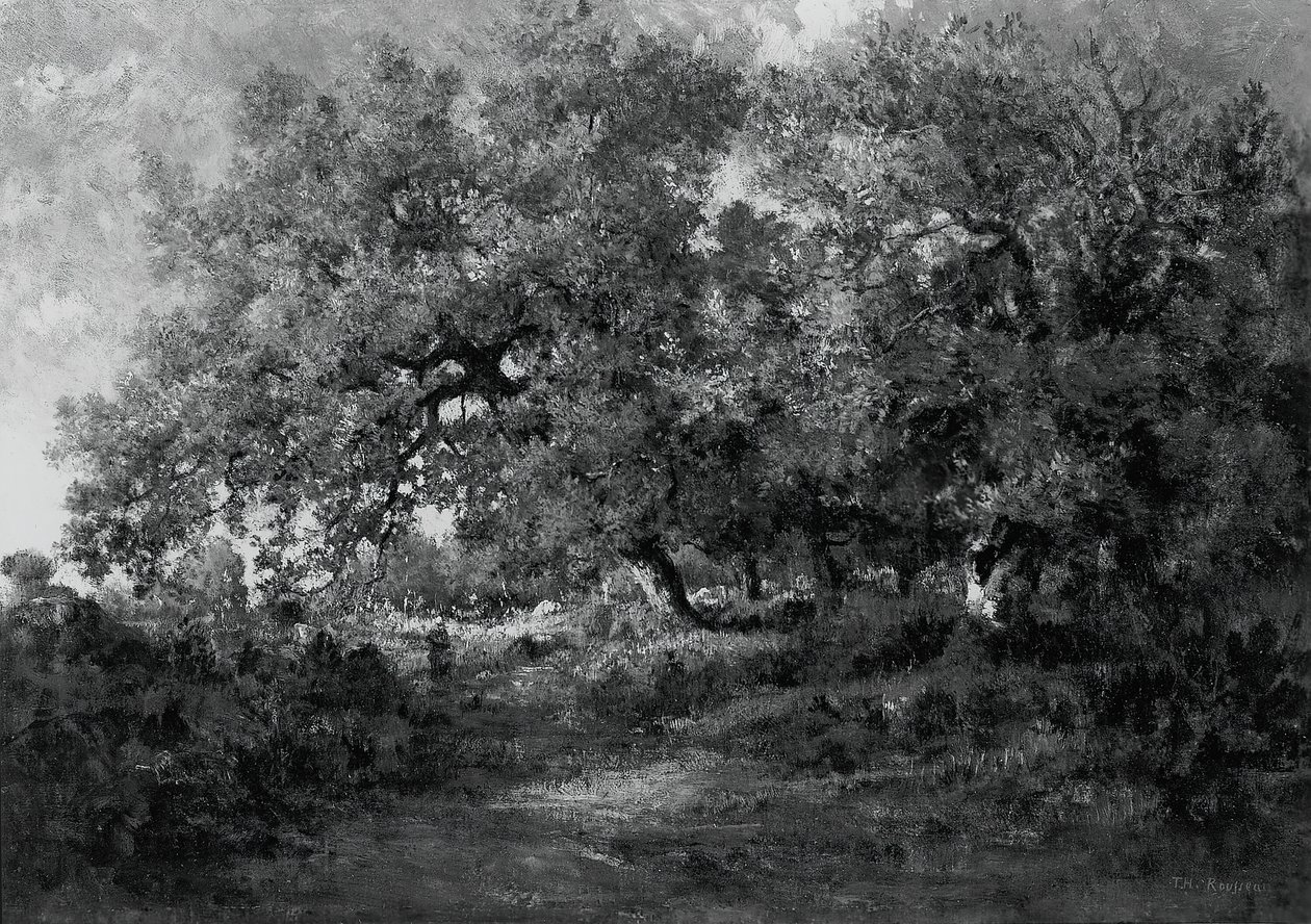 Landskap, ca. 1860. av Theodore Rousseau