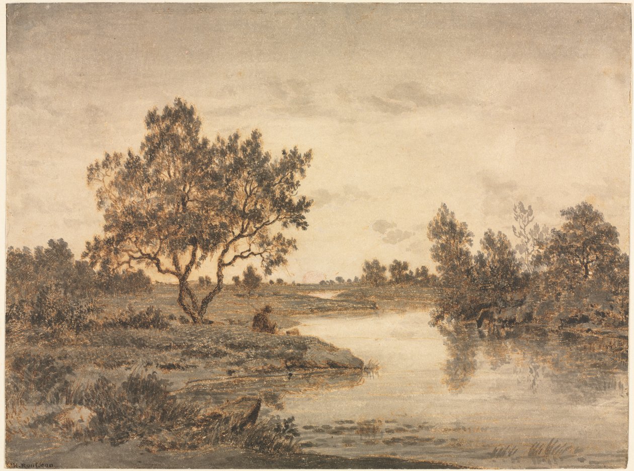Fiskeren av Theodore Rousseau