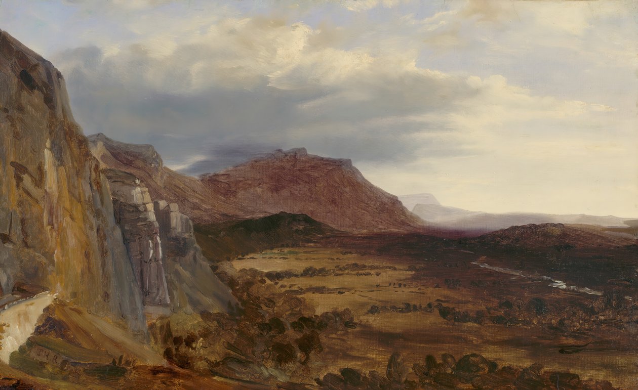 Utsikt over Saleve, nær Genève, 1834. av Theodore Rousseau