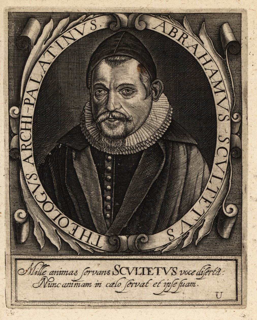 Abraham Sculletus av Theodore de Bry