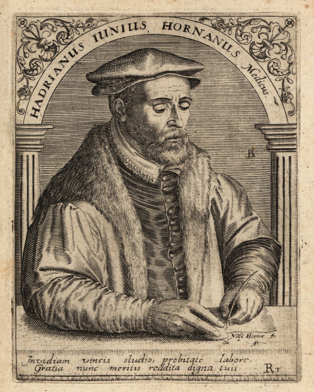Adriaen de Jonghe, nederlandsk lege. av Theodore de Bry