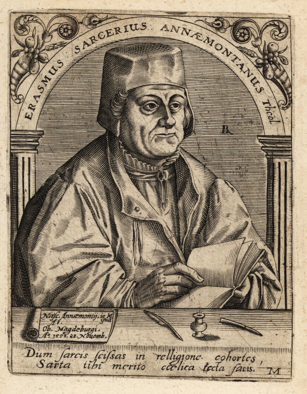 Erasmus Sarcerius av Theodore de Bry
